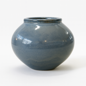 Soft Grey Rounded Ceramic Vase